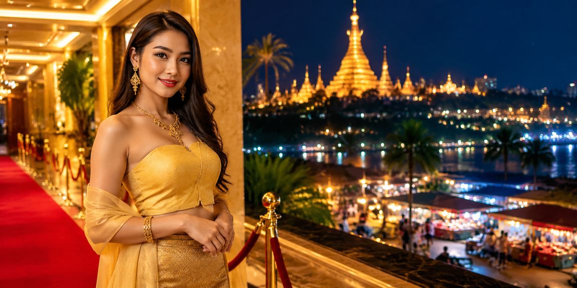ရန်ကုန် ရွှေတိဂုံပန်းတိုင်အနီးတွင် အွန်လိုင်းအားကစားနှင့်ပတ်သက်၍ ကစားသူများအစု